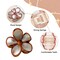 Hawaiian Flower Hair Claw Clip for Women Large Floral Hair Clips(Gold)
